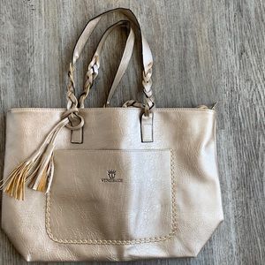 Weimeibaige gold tassel tote